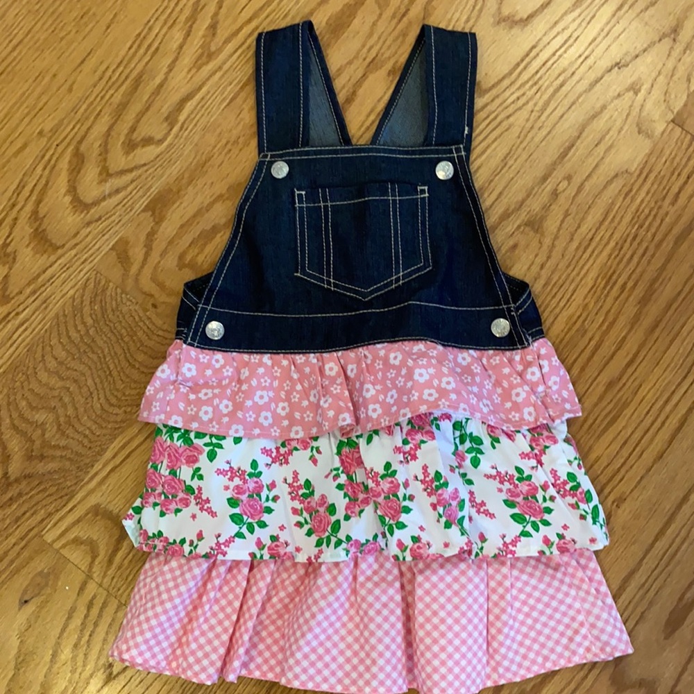 Kidzone 4T overall girls dress, never worn